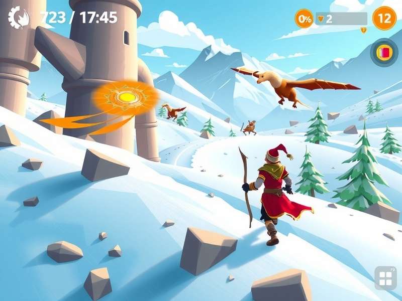Glacier Gallop Wizard gameplay screenshot